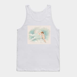 Vintage Postcard It's Love That Makes The World Go Round Tank Top